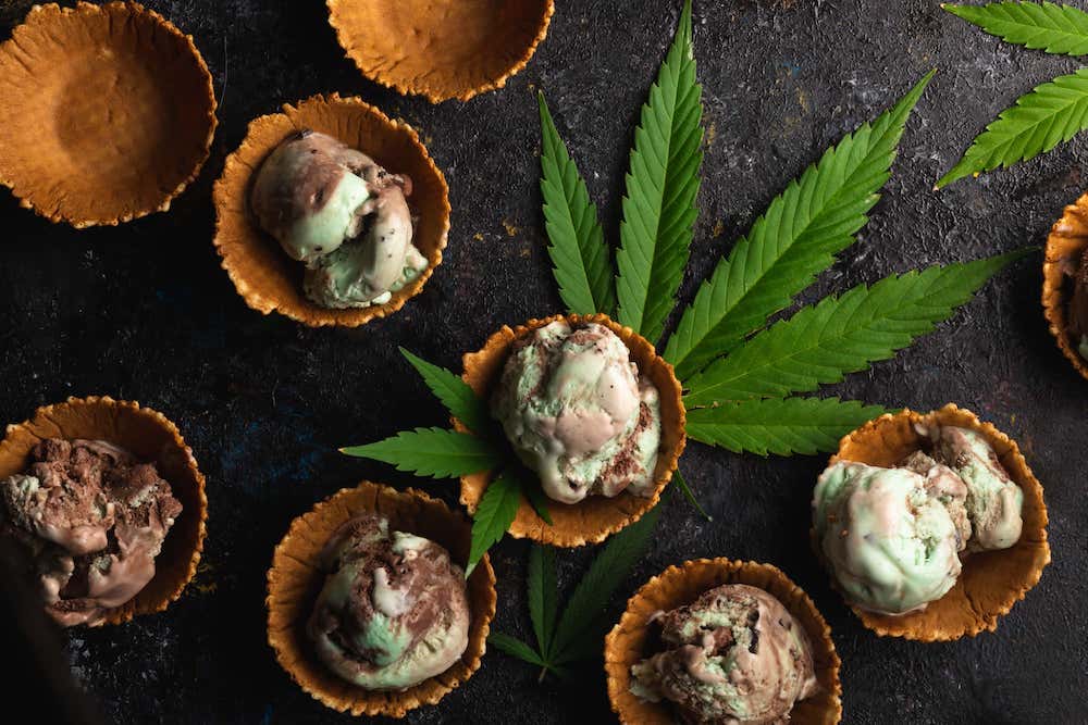 Chocolate marijuana ice cream