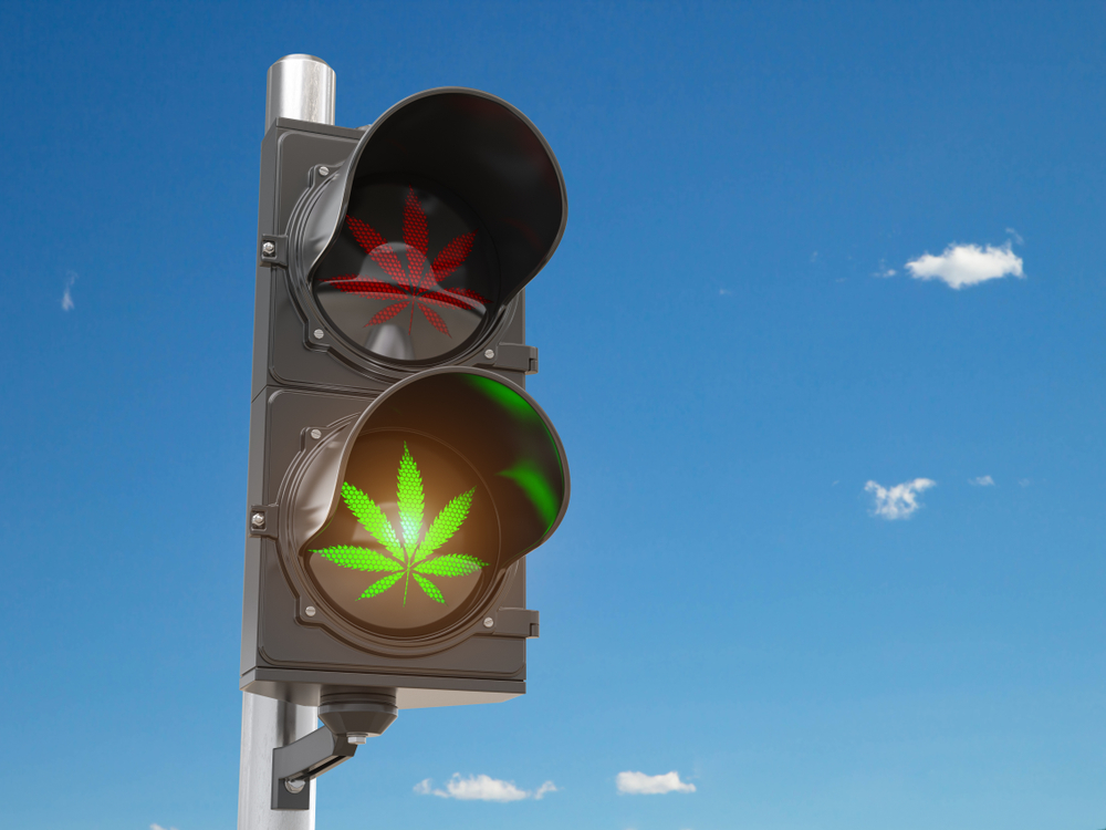 Cannabis traffic light photo