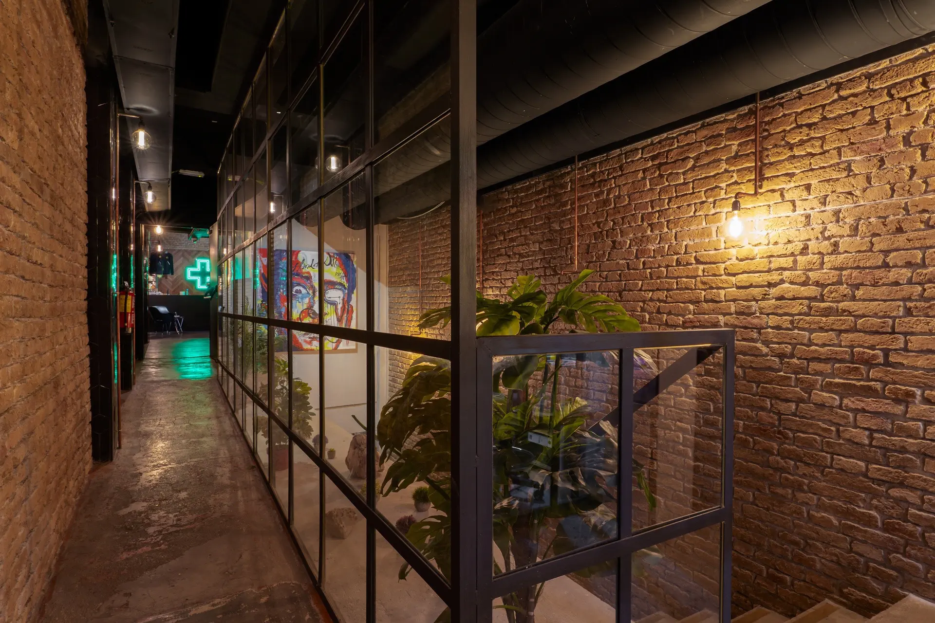 Interior of Dr Resin cannabis club
